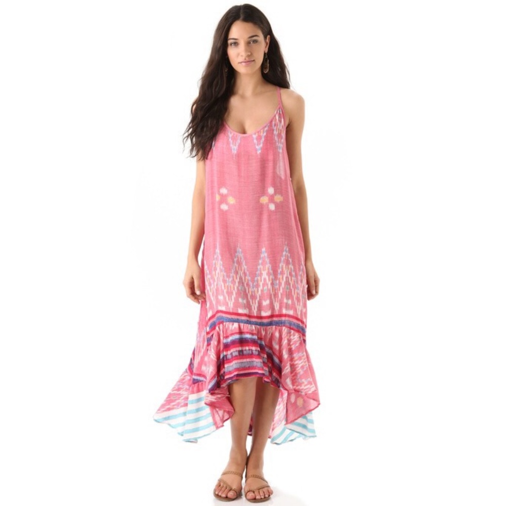 Indah Beyti Long Ruffle Dress
